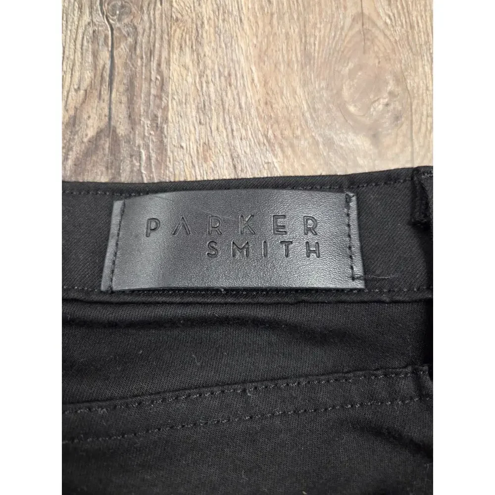 Parker Smith Skinny Fit Stretch Solid Black Pants Made in USA Size 30 - Picture 6 of 7